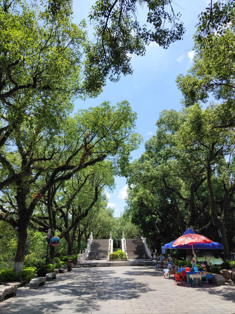 桂林開(kāi)放式的榕湖景區(qū)實(shí)在太美麗 免費(fèi)游覽,開(kāi)放式管理,景色宜人,天空